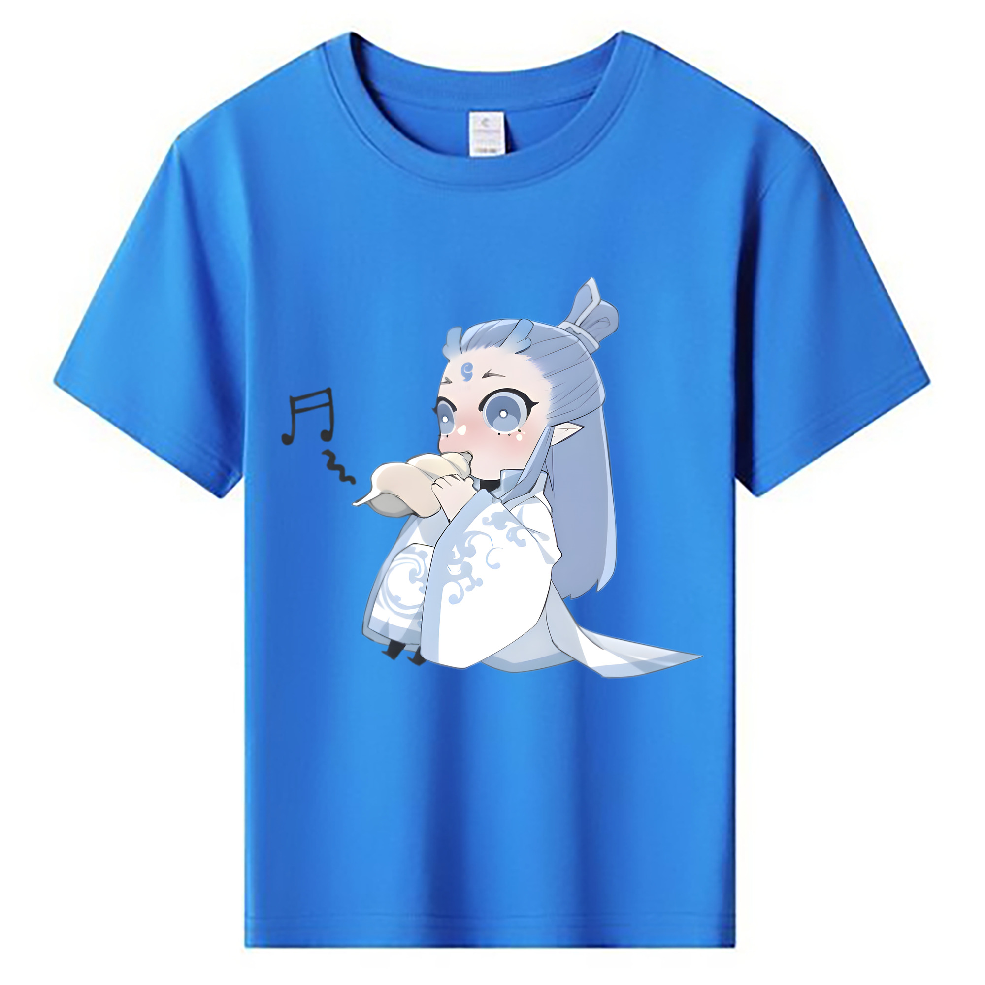 （画像用） Ne Zha 2 ナタ 魔童の大暴れ 綿100％キッズTシャツ（フロントプリント）